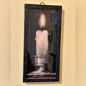 Framed Candle Art Print